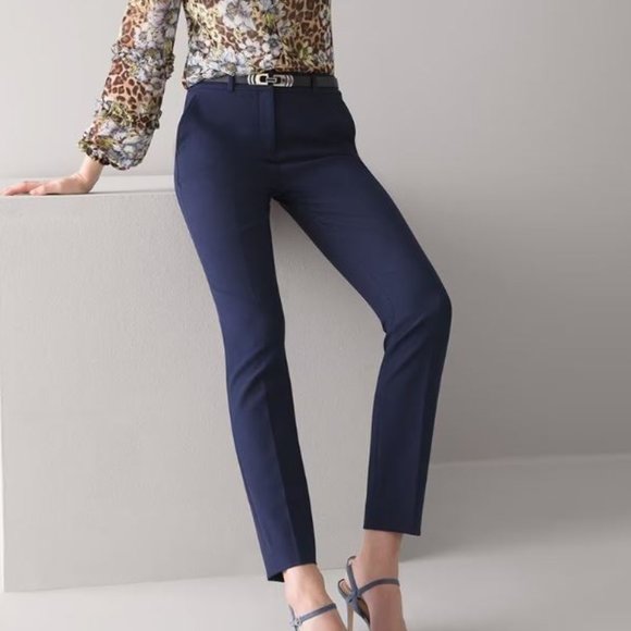 White House Black Market Pants - NEW White House Black Market Classic Slim Ankle Dress Pants, Comfort Stretch, 16